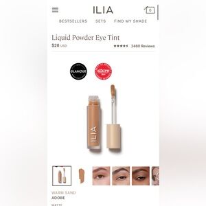 Adobe ILIA liquid powder matte eye tint